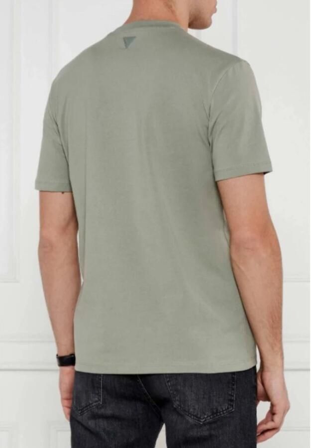 Guess Heren Alphy Groene T-shirt Lente Collectie Green Heren - Foto 2