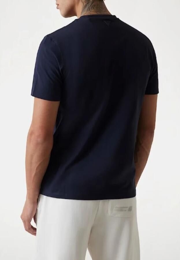 Guess Organisch Katoenen 3D Logo T-Shirt Zwart Black Heren - Foto 5