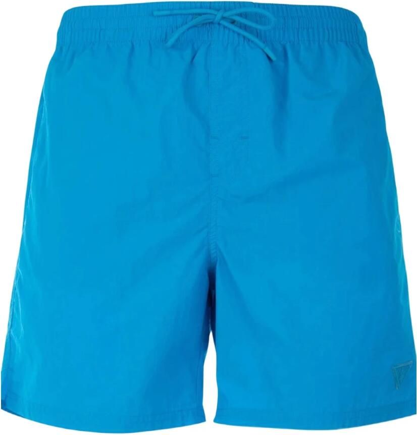 Guess Strandkleding Patty Logo Bath Short Blauw Heren