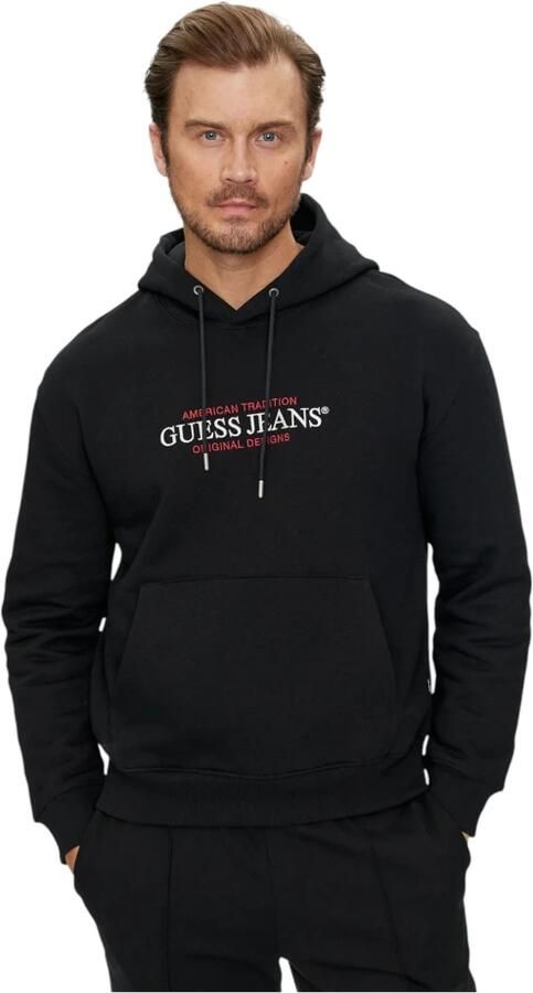 Guess Herenmode Hoodies Amerikaanse Traditie Black Heren - Foto 5