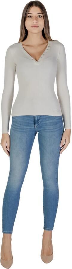 Guess T-Shirt Lange Mouw LS KYLA RIB HENLEY W4BP51 KBCO2 - Foto 7