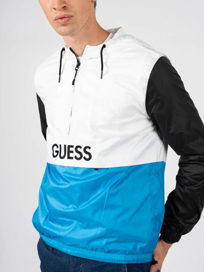 Guess Hoodie met verstelbaar trekkoord Blauw Heren - Foto 3