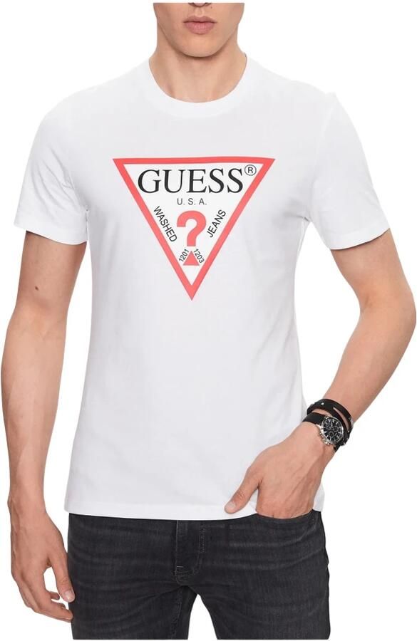 Guess Katoenen Ronde Hals Ondergoed White Heren - Foto 6