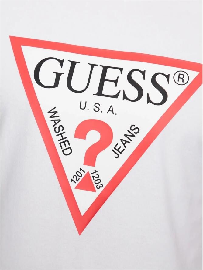 Guess Katoenen Ronde Hals Ondergoed White Heren