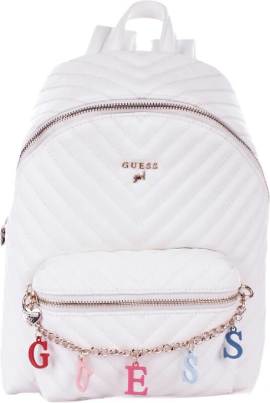 Guess Junior Rugzak met Logo Hanger White Dames