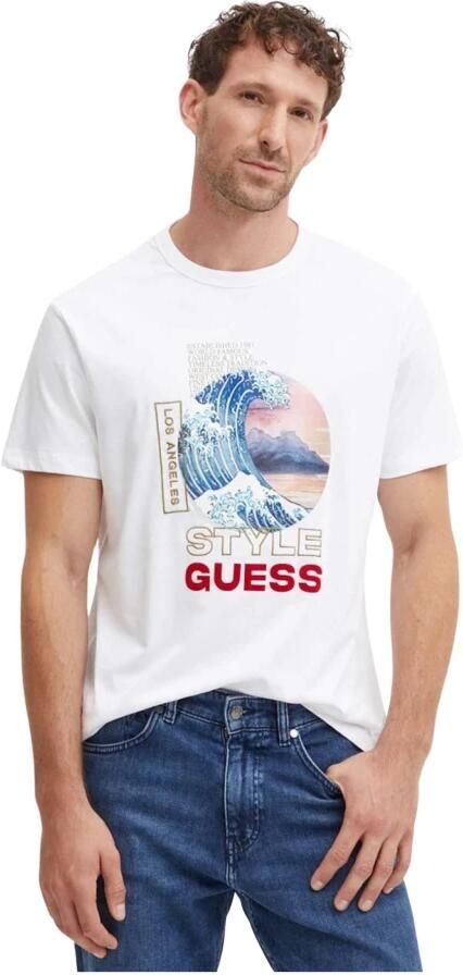 Guess Katoenen Regular Fit T-Shirt White Heren - Foto 3