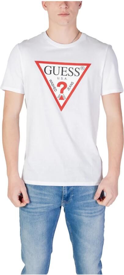 Guess Katoenen Ronde Hals Ondergoed White Heren