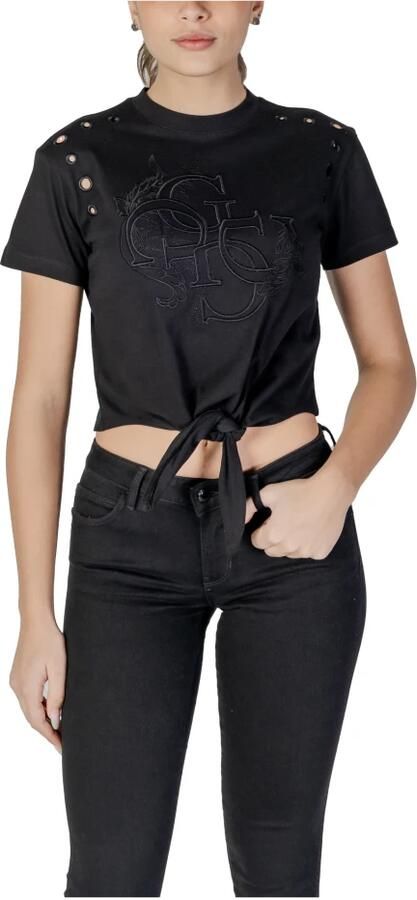 Guess T-shirt Korte Mouw T-shirt œillets femme Tone On Tone - Foto 3