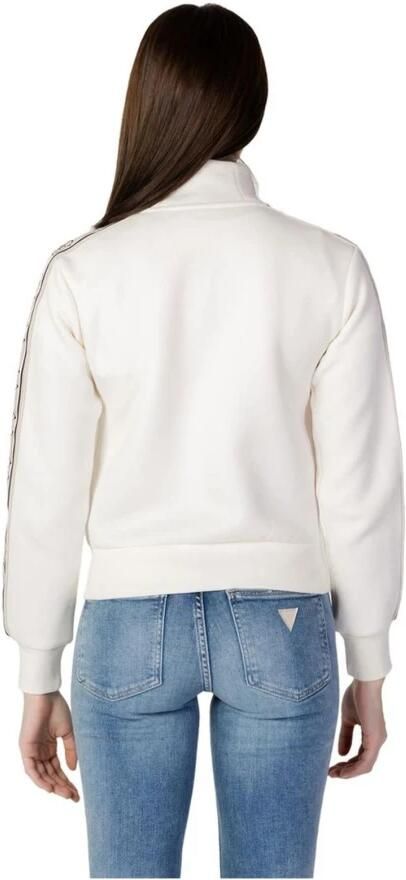 Guess Sweatshirt met ritssluiting lange mouwen en voorzakken White Dames - Foto 8