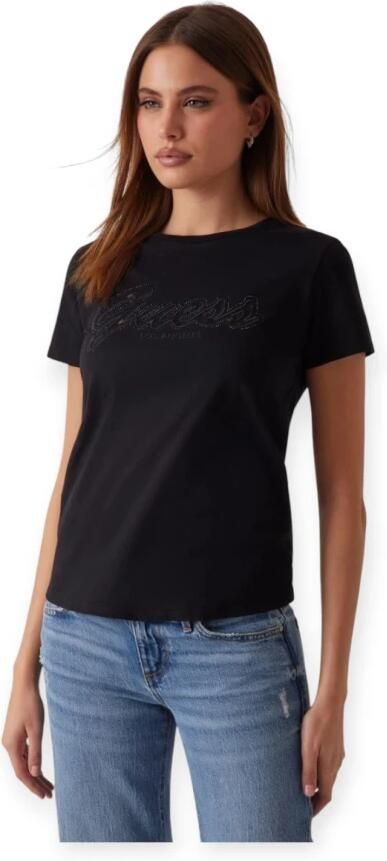 Guess T-shirt Korte Mouw T-shirt femme Script Lace Logo Easy - Foto 2