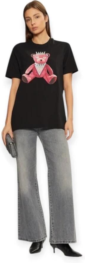 Guess Korte mouw katoenen T-shirt collectie Black Dames - Foto 7