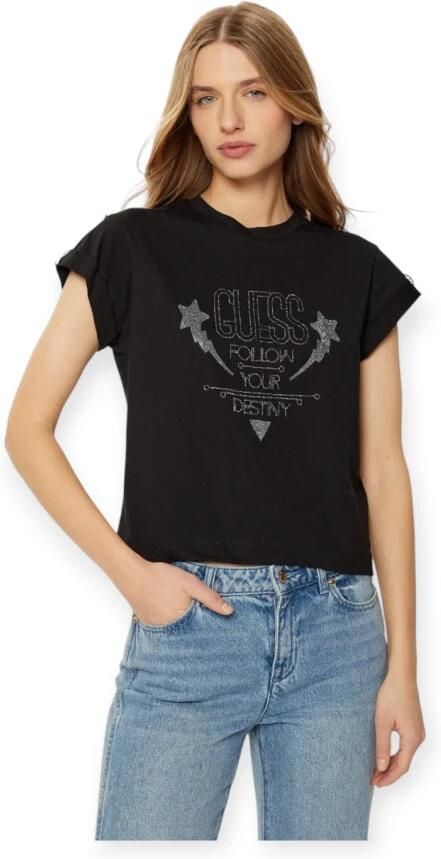 Guess Katoenen T-shirt Black Dames - Foto 3