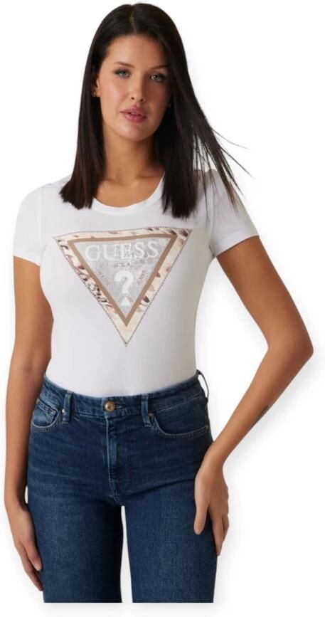 Guess T-shirt Korte Mouw SS CN CHEETA LOGO W5RI22 J1314 - Foto 2