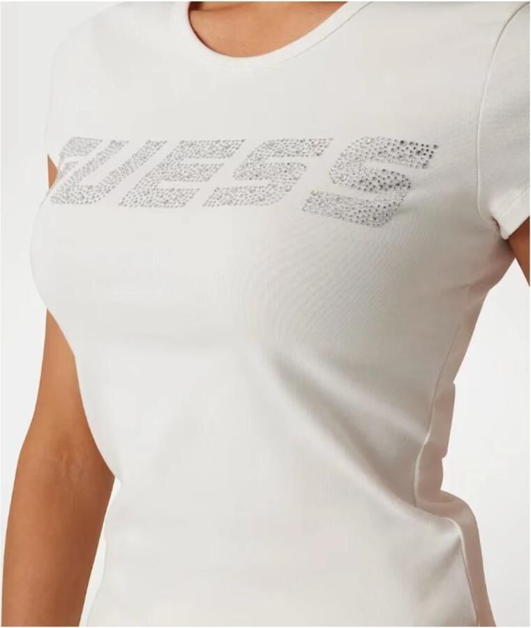 Guess Activewear T-shirt met strass-steentjes model 'KIARA'