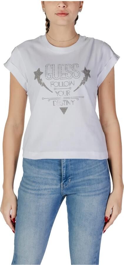 Guess T-shirt Korte Mouw SS CN SLEEVES STRASS W5RI06 I3Z14