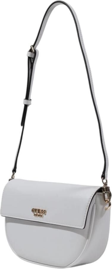 Guess Witte leren handtas met gouden details White Dames - Foto 5