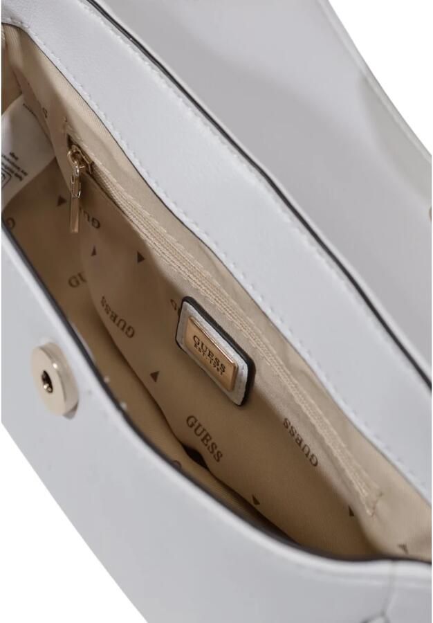 Guess Witte leren handtas met gouden details White Dames - Foto 2