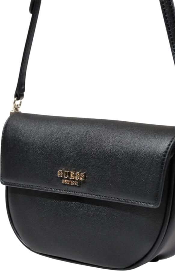 Guess Elegante zwarte handtas met gouden details Black Dames - Foto 3