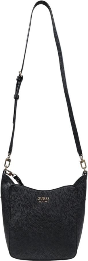 Guess Gestructureerde Zwarte Polyethyleen Handtas Damescollectie Black Dames - Foto 6