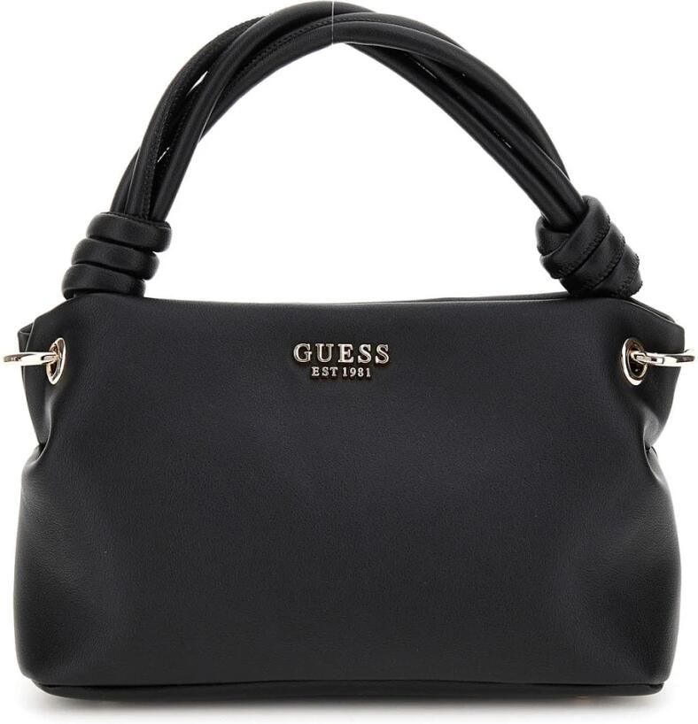 Guess Kleine Zwarte Dameshandtas met Verstelbare Band Black Dames
