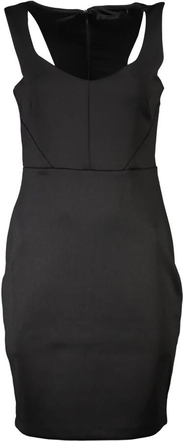 Guess Korte Zwarte Mouwloze Jurk met Ritssluiting achteraan Black Dames