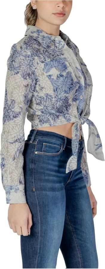 Guess Lange Mouw Lente Zomer Dames Shirt Blue Dames - Foto 4
