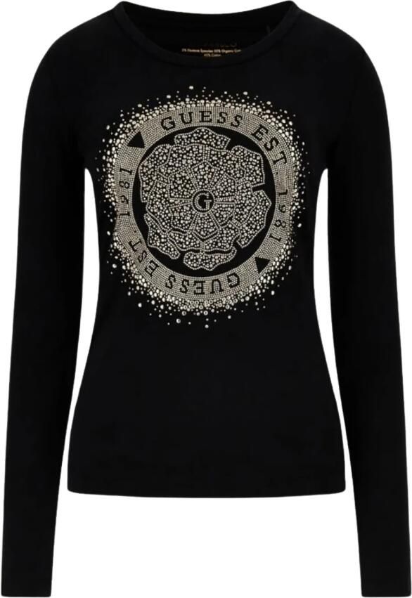 Guess Shirt met lange mouwen en labeldetail