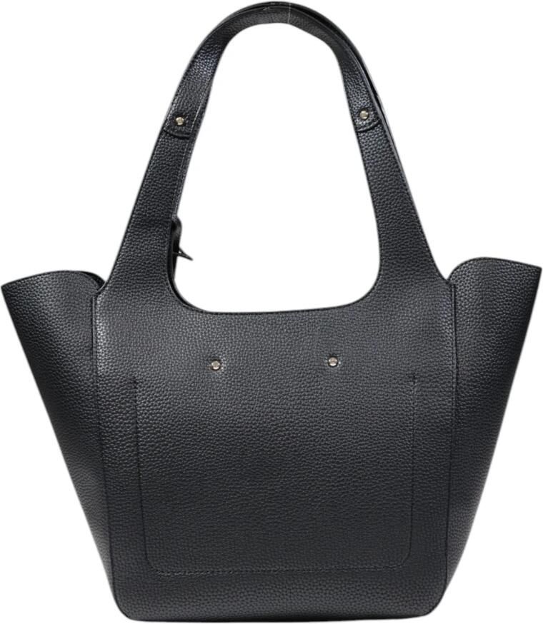 Guess Zwarte leren handtas met drukknoopsluiting Black Dames - Foto 5