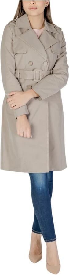 Guess Sartoriale Jenny Beige Trench Coat Beige Dames - Foto 6