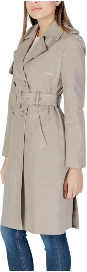 Guess Sartoriale Jenny Beige Trench Coat Beige Dames - Foto 4