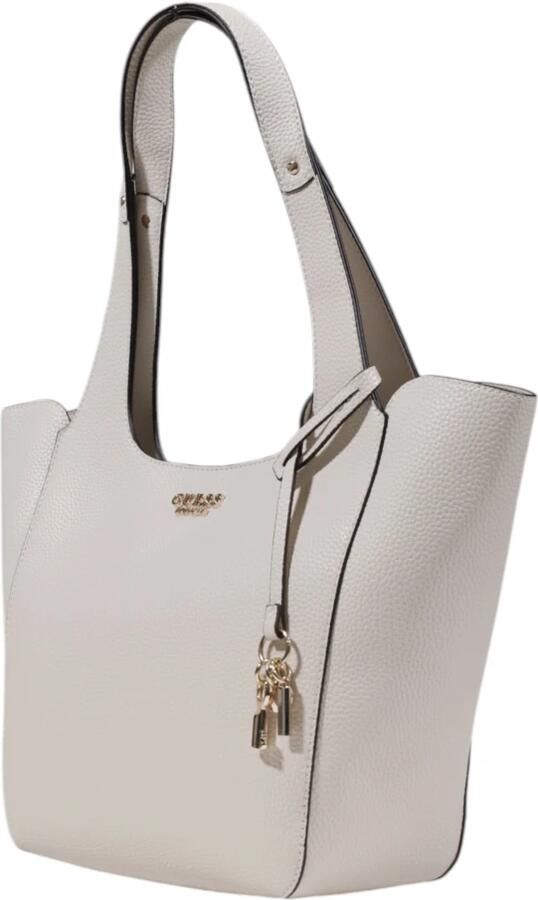 Guess Ruime Polyurethaan Handtas voor Vrouwen Beige Dames - Foto 8