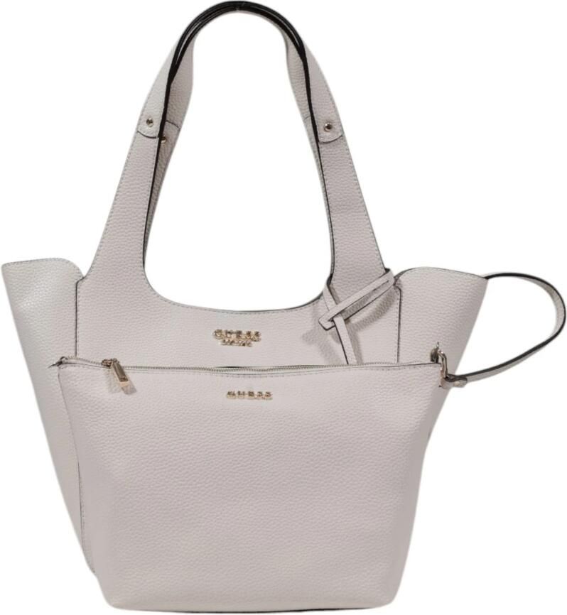 Guess Ruime Polyurethaan Handtas voor Vrouwen Beige Dames