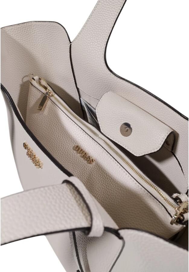 Guess Ruime Polyurethaan Handtas voor Vrouwen Beige Dames - Foto 3