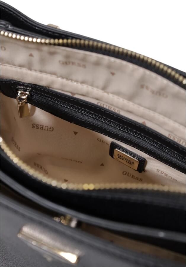 Guess Elegante zwarte shopper tas met gouden details Black Dames - Foto 8