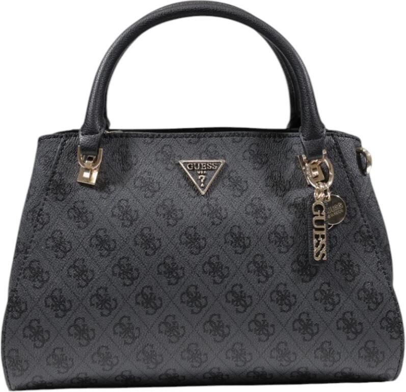 Guess Grijze Bedrukte Handtas met Ritssluiting Gray Dames - Foto 10