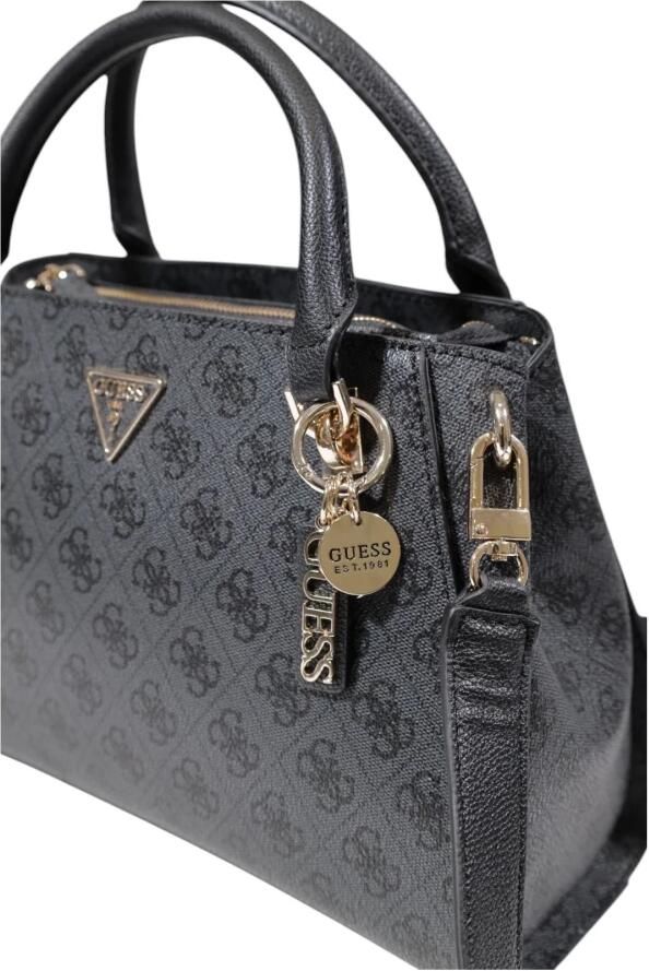 Guess Grijze Bedrukte Handtas met Ritssluiting Gray Dames - Foto 8