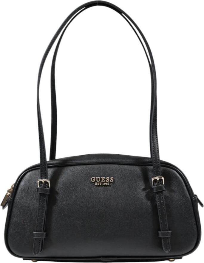 Guess Elegante zwarte handtas met metalen details Black Dames - Foto 7