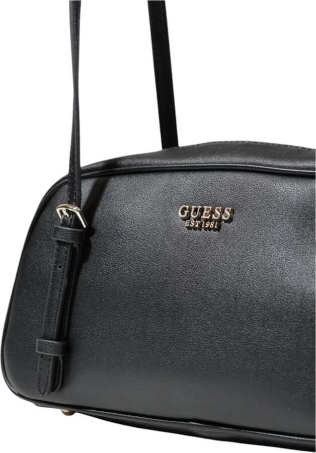Guess Elegante zwarte handtas met metalen details Black Dames - Foto 2