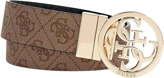Guess Leren riem met all-over logomotief model 'NOELLE' - Foto 4