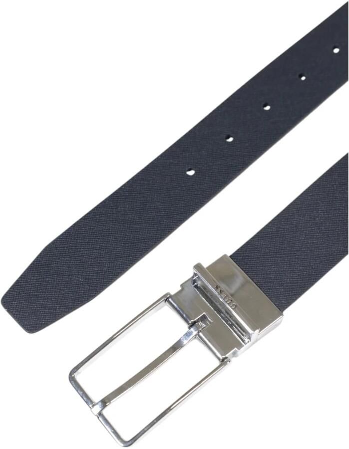 Guess Klassieke leren riem met gespsluiting Black Heren