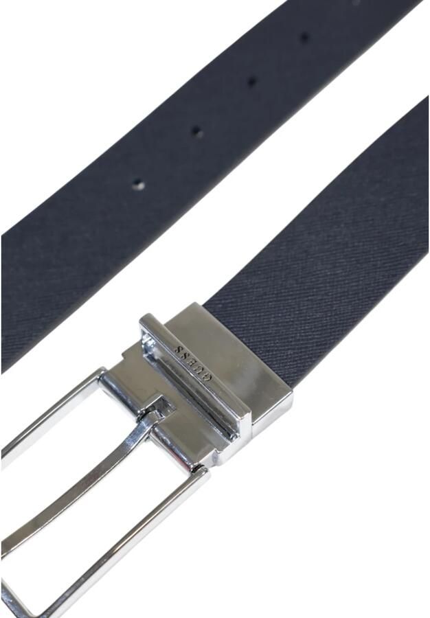 Guess Klassieke leren riem met gespsluiting Black Heren - Foto 2