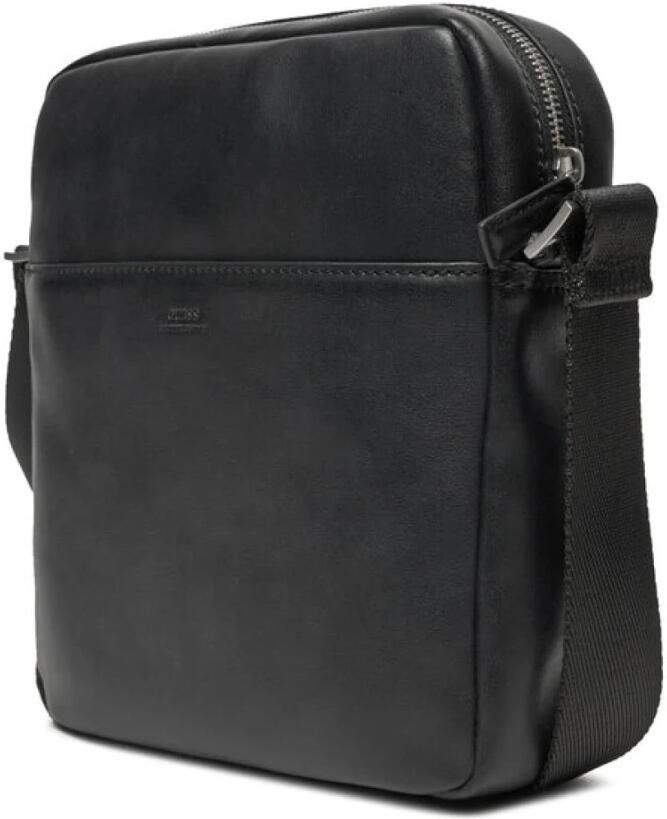 Guess Leren Schoudertas Zwart Black Heren - Foto 3