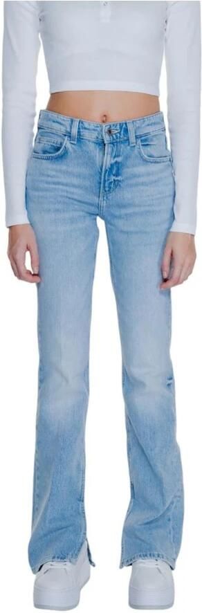 Guess Blauwe Rits Knopen Jeans Herfst Winter Vrouwen Blue Dames - Foto 5