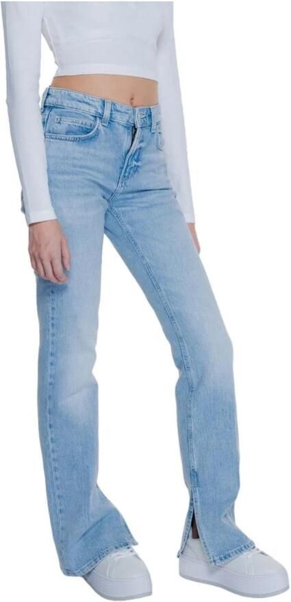 Guess Blauwe Rits Knopen Jeans Herfst Winter Vrouwen Blue Dames - Foto 2