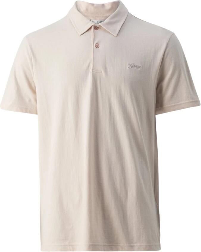 Guess Lichtgewicht 100% katoenen polo Rozen Beige Heren - Foto 3