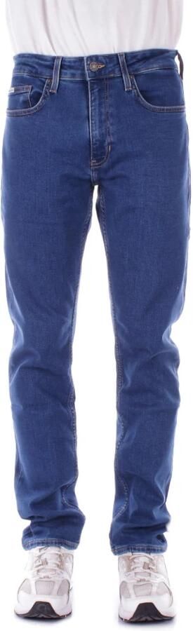 Guess Logo Achterzak 5-Pocket Regular Fit Jeans Blue Heren - Foto 6