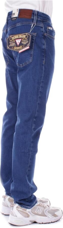 Guess Logo Achterzak 5-Pocket Regular Fit Jeans Blue Heren - Foto 5