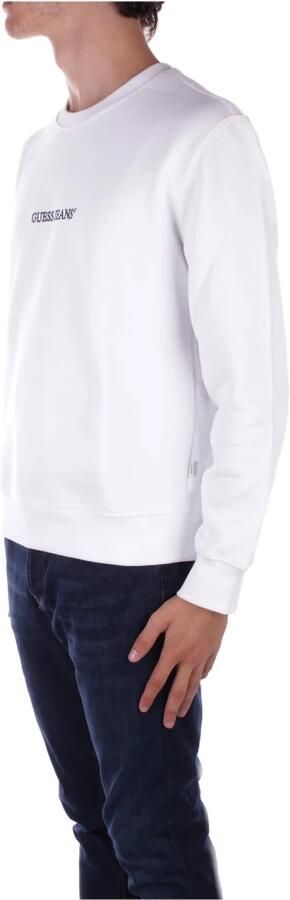 Guess Geborduurde Katoenen Sweatshirt Slim Fit White Heren - Foto 5