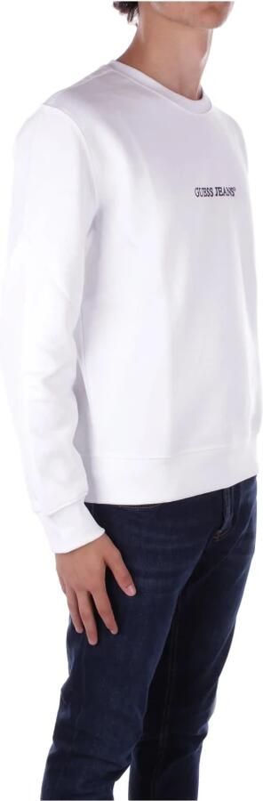 Guess Geborduurde Katoenen Sweatshirt Slim Fit White Heren - Foto 2