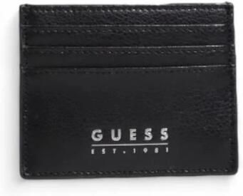 Guess Zwarte leren portemonnee met binnenzakken Black Heren - Foto 2